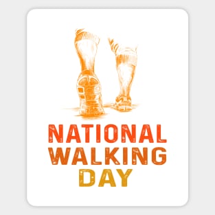 National Walking Day Magnet